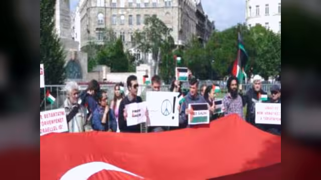 مظاهرات في المجر تندد بالعدوان الإسرائيلي على اسطول الحرية