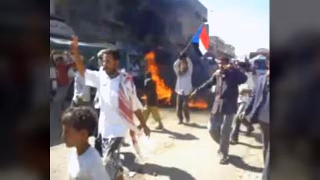 مظاهرات في الضالع وردفان احتجاجاً على اعتقال باعوم