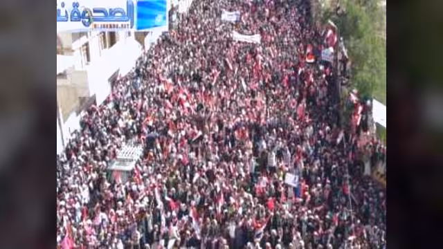 مظاهرات حاشدة بصنعاء لانصار المعارضة والحزب الحاكم