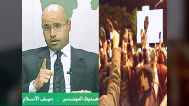 نجل القذافي يتوعد الثوار ب"الجزمة" ويصف المجلس الوطني ب"الزبالة"