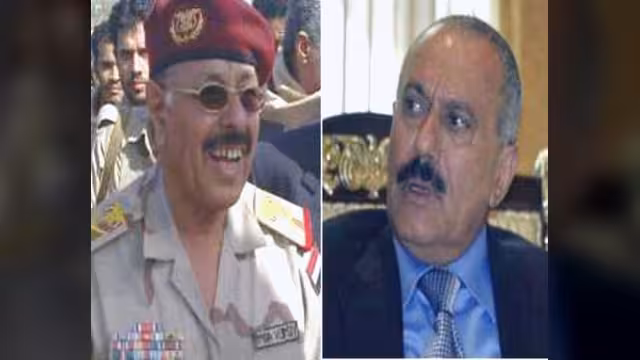 الرئيس صالح يقوم بزيارة ليلية إلى الفرقة ويجتمع مع علي محسن
