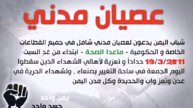 أحبائي الثوار.. ما الداعي للعصيان المدني؟