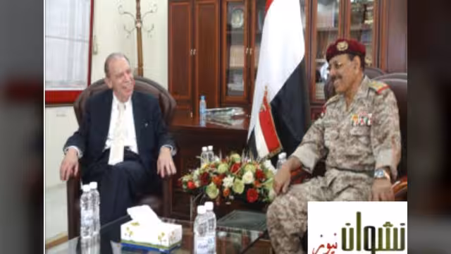 اللواء علي محسن يبحث مع السفير الأمريكي الوضع في اليمن