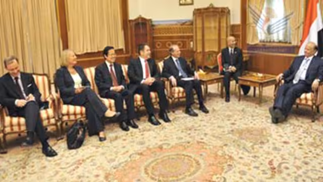 الرئيس يستقبل سفراء الدول الخمس دائمة العضوية بمجلس الأمن
