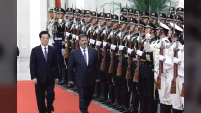 مرسي للرئيس الصيني: أنا وأنت مهندسان فدعنا نتحدث بلغة الإنجازات
