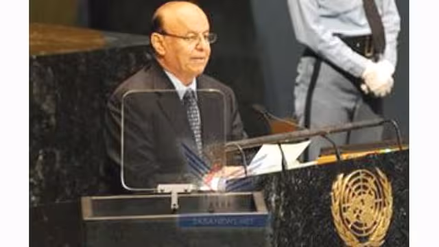 الرئيس هادي في خطابه أمام الأمم المتحدة: حكم الفرد انتهى والحوار مفتوح للجميع