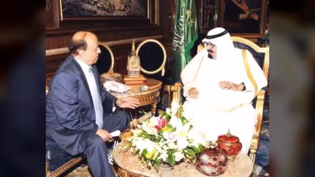 الرئيس هادي يختتم جولته الدولية بزيارة إلى السعودية ويلتقي الملك عبدالله