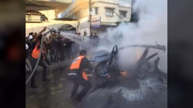 اكثر من 20 غارة اسرائيلية على غزة تسفر عن 6 قتلى بينهم القائد العسكري في حماس احمد الجعبري