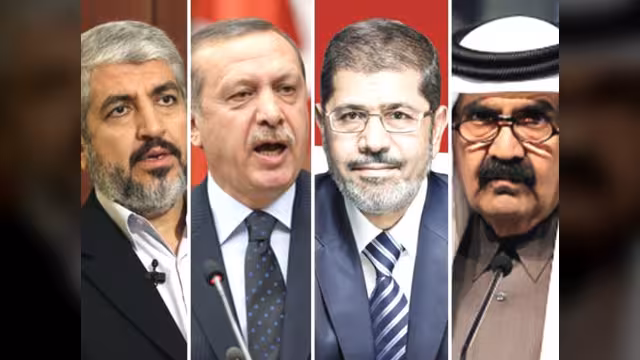 مرسي وأردوغان وأمير قطر ومشعل يبحثون أحداث غزة في القاهرة