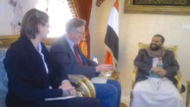 الشيخ حميد الأحمر يلتقي  وفد منظمة هيومن رايتس ووتش