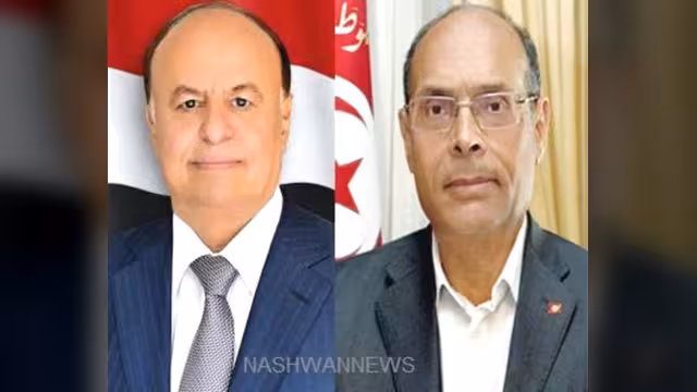الرئيس اليمني يتلقى اتصالا هاتفيا من الرئيس التونسي بذكرى ثورة فبراير