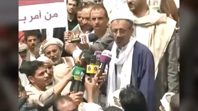 تسجيل جديد وواضح يظهر دعوة المحطوري إلى الجهاد ويحرض بلغة مستفزة
