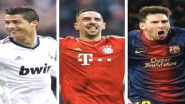 ريبيري مع ميسي ورونالدو ضمن المرشحين لأفضل لاعب في العالم