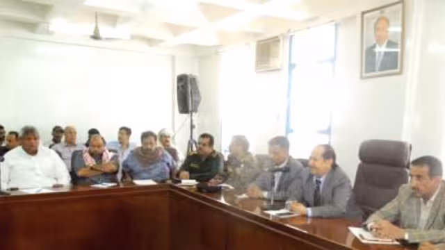 اجتماع أمني في حضرموت بحضور قيادات أمنية وعسكرية بارزة