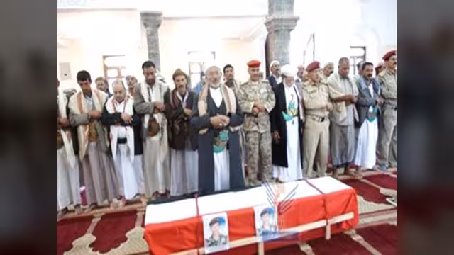 تشييع جثامين 15 شهيداً من الجنود الذين سقطوا في شبوة وعمران