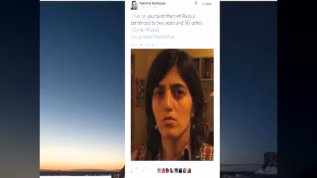 السجن سنتين و50 جلدة لصحافية إيرانية