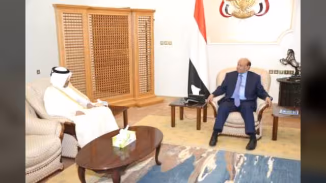 السفير القطري يلتقي الرئيس هادي في عدن ويؤكد دعم بلاده للشرعية