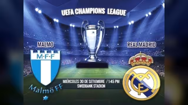 تابع مباراة ريال مدريد ومالمو في دوري الأبطال (بث مباشر)