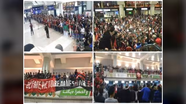 بالفيديو..جماهير اتحاد العاصمة الجزائري تودّع فريقها بهتافات "فلسطين الشهداء"