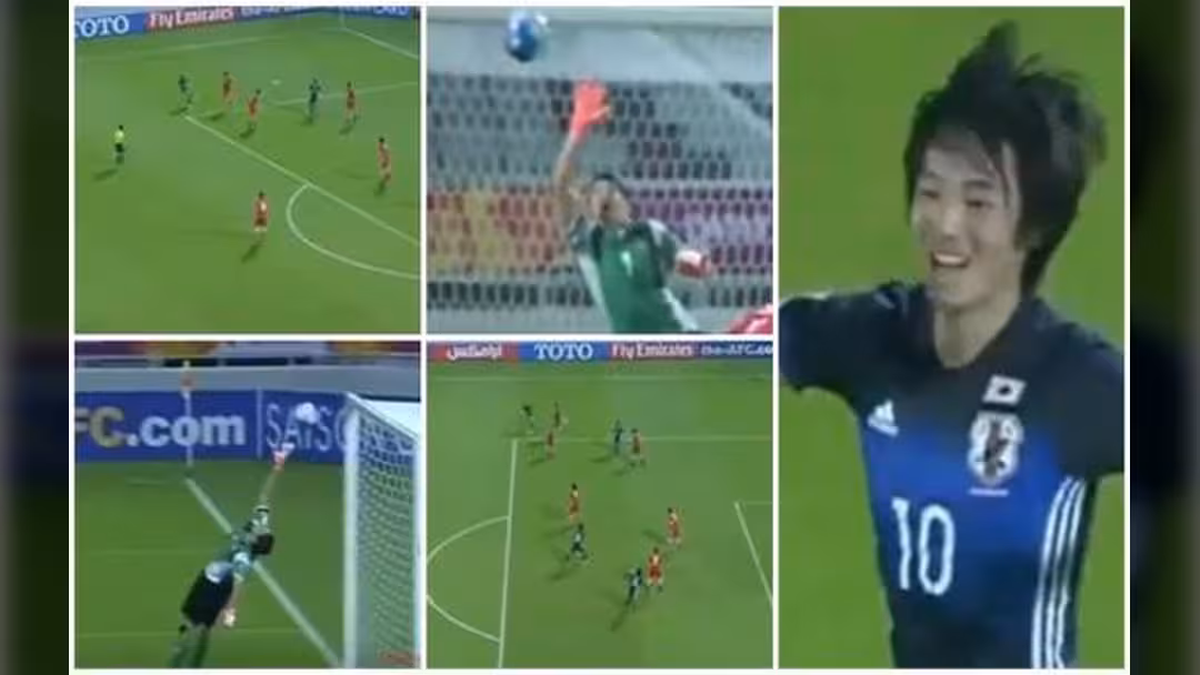 بالفيديو.. لاعب ياباني يسجل هدفين من ماركة عالمية!