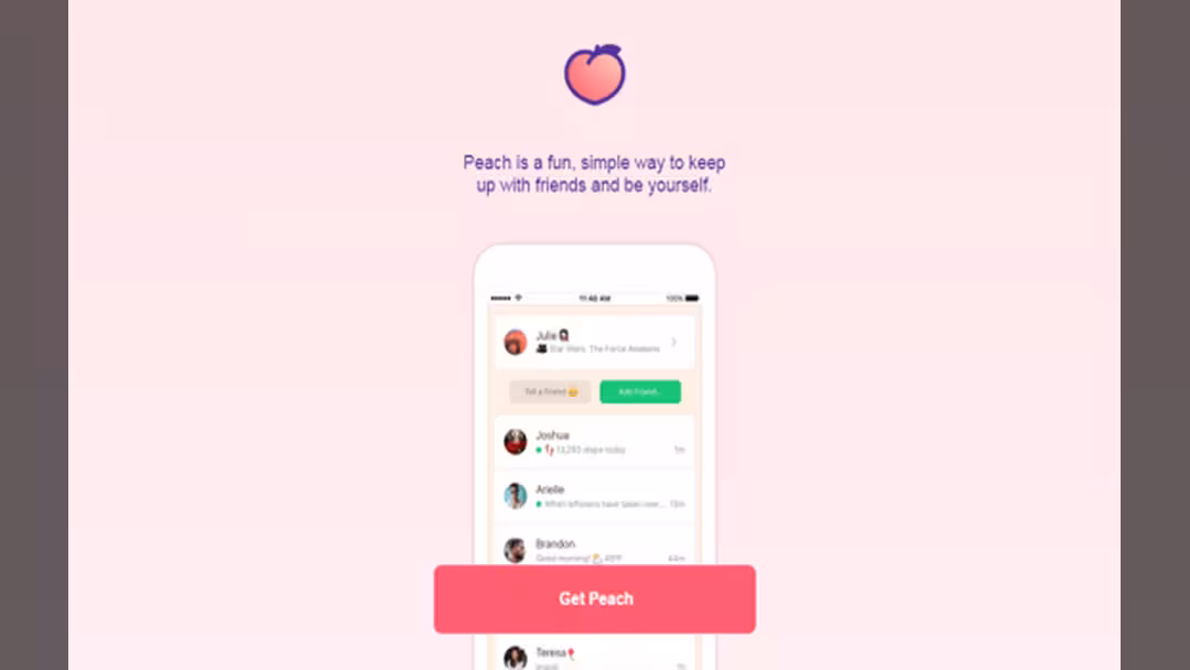 Peach .. تطبيق جديد للتواصل الاجتماعي يسعى لمنافسة فيس بوك