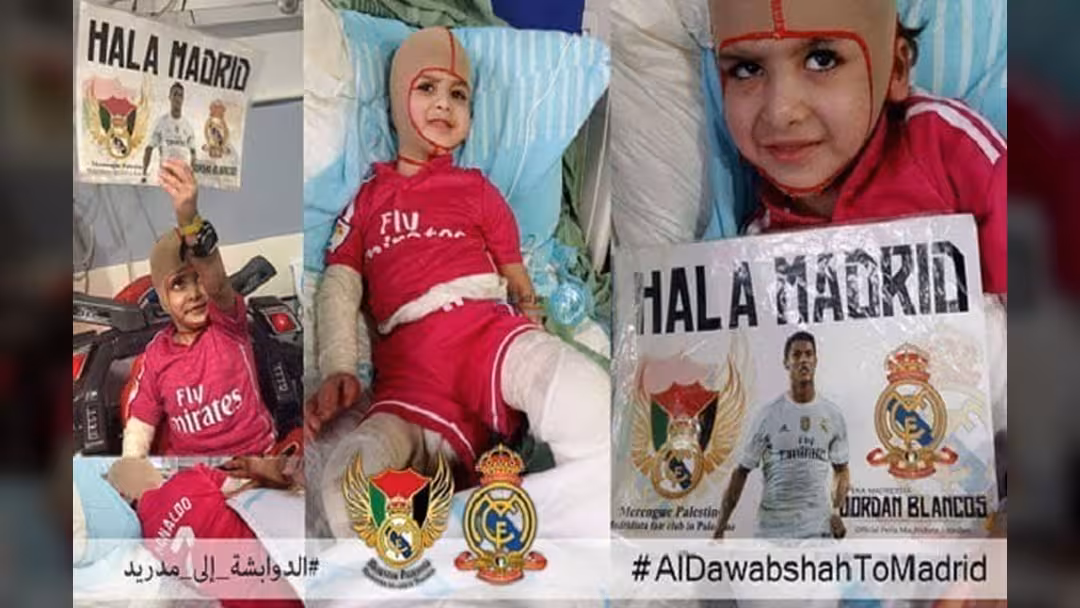 الطفل الفلسطيني "دوابشة" يُسافر إلى مدريد للقاء رونالدو