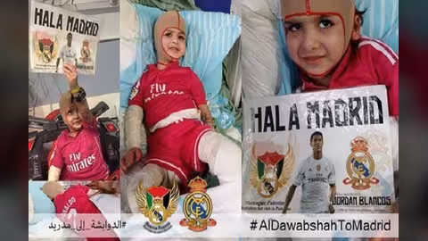 الطفل الفلسطيني "دوابشة" يُسافر إلى مدريد للقاء رونالدو
