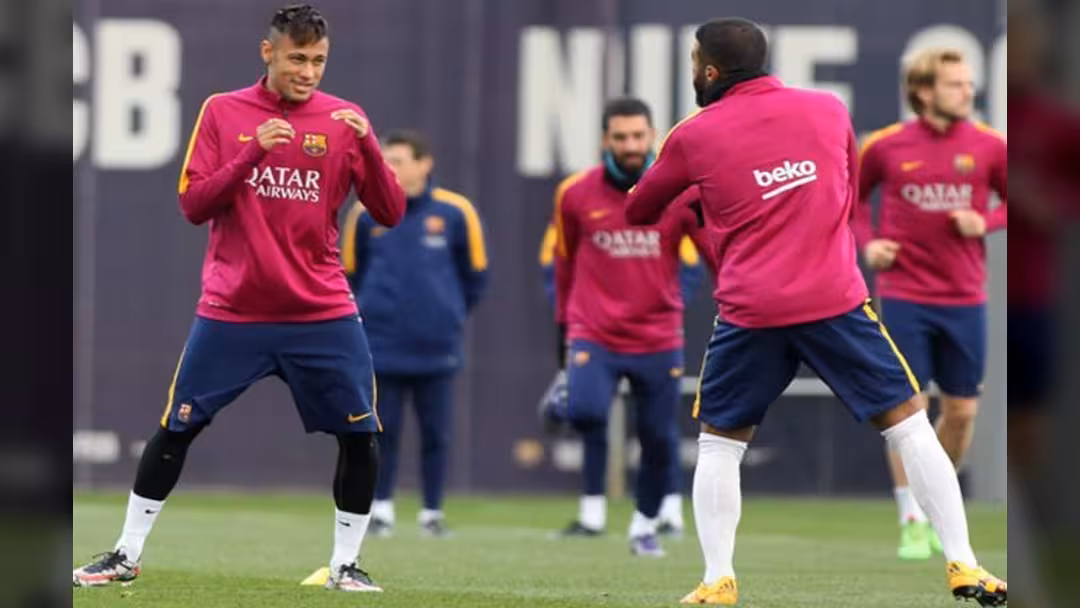 نيمار يتحول إلى ملاكم في تدريبات برشلونة (فيديو)