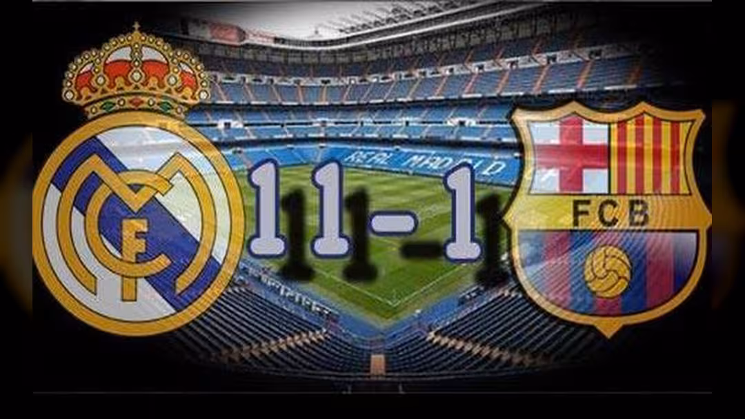 قصة فوز ريال مدريد على برشلونة 11-1