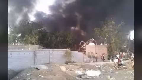 مقتل وإصابة 9 أشخاص بغارة جوية في لحج