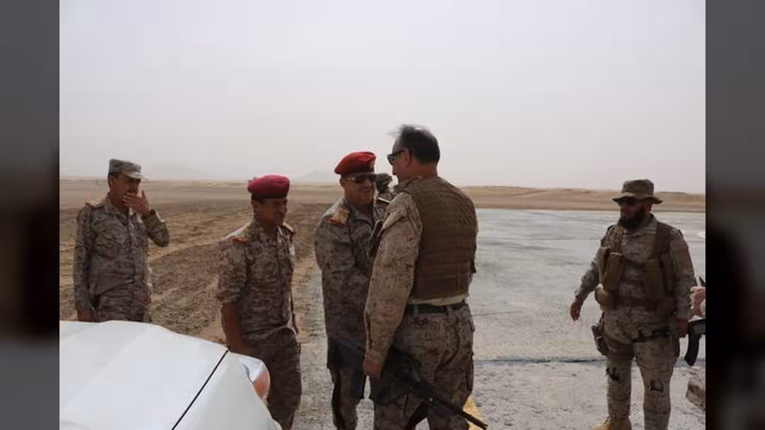 نائب قائد القوات البرية السعودية يصل محافظة مأرب