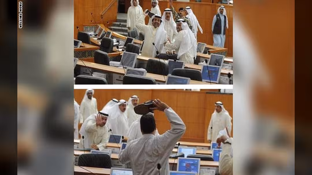 شجار ب "العقال" و"النعال" بين نواب بمجلس الأمة الكويتي (فيديو)