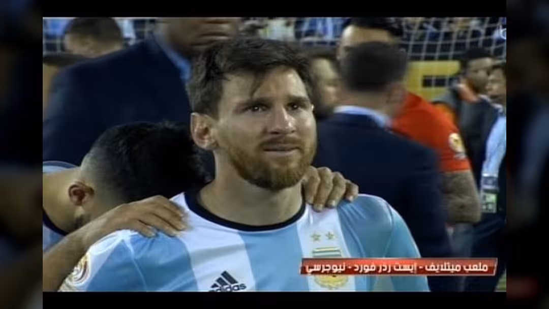 بالفيديو.. ميسي يبكي بحرقة بعد خسارة كوبا أمريكا