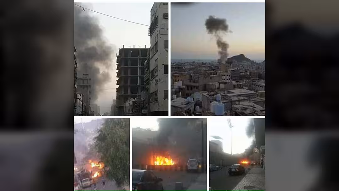 بالتفاصيل والأسماء والصور.. انفجار سيارة مفخخة قرب مبنى البنك المركزي في عدن