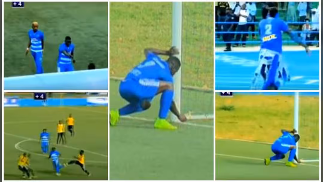 بالفيديو.. لاعب رواندي يستعين بالسحر ليسجل هدفا!