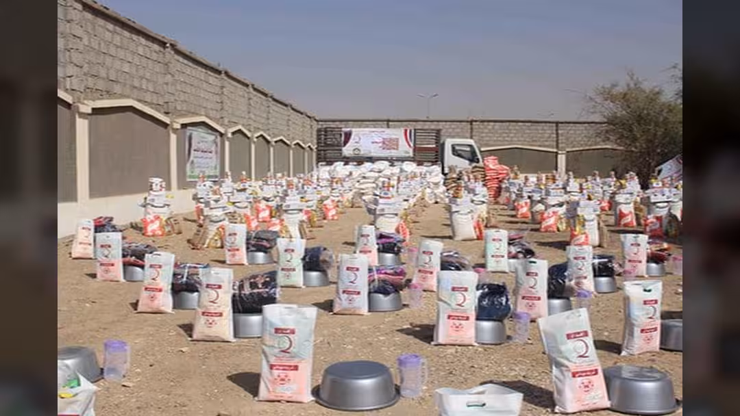 قطر الخيرية تدشن حملة أغيثوهم للنازحين في مأرب