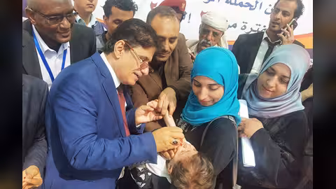 الصحة العالمية: 40 ألف عامل يشارك بحملة التحصين ضد شلل الطفال