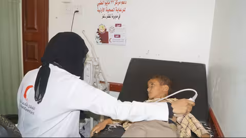 الهلال الأحمر القطري قدم خدمات لأكثر من 23 ألف حالة بمركز طبي في تعز