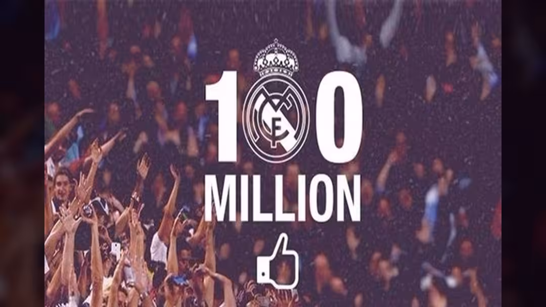 ريال مدريد يكسر حاجز 100 مليون إعجاب على فيس بوك