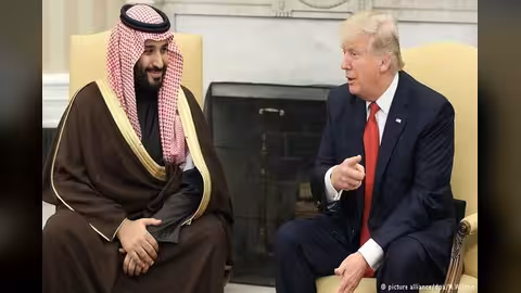 ترامب يهنئ محمد بن سلمان تعيينه ويناقش معه الخلاف مع قطر