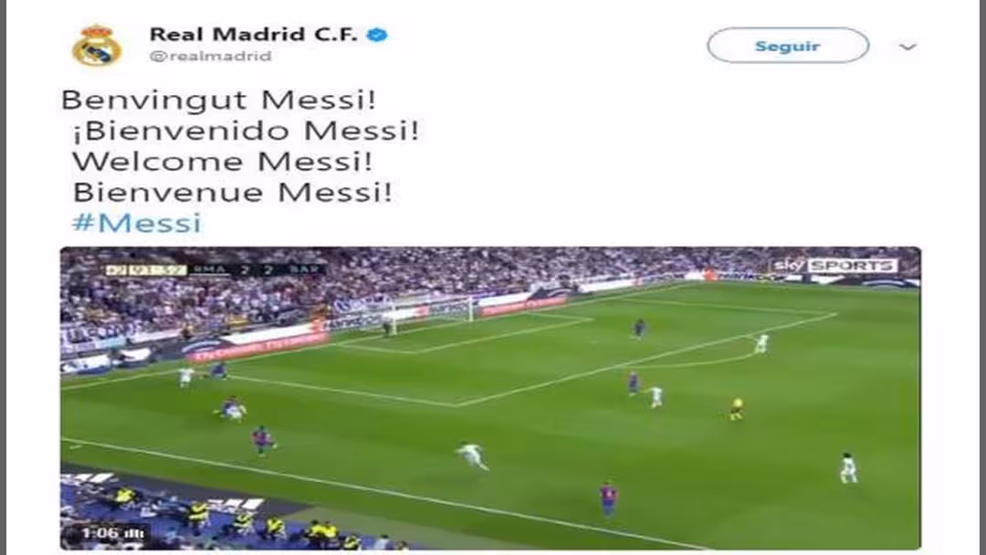 اختراق حساب ريال مدريد والإعلان عن التعاقد مع ميسي!