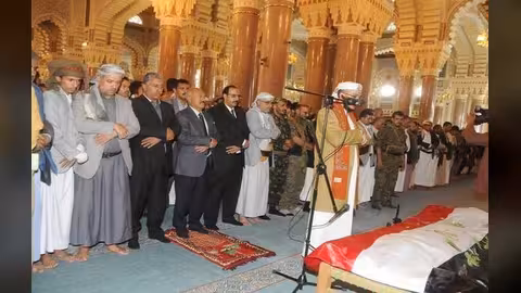 تشييع خالد الرضي في صنعاء وصالح يوضح ملابسات مقتله.. النص