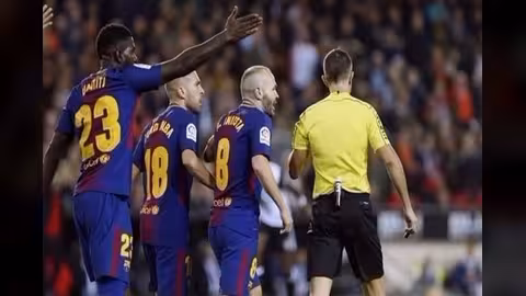 برشلونة يحقق رقما تأريخيا وميسي يواصل صيامه عن التهديف