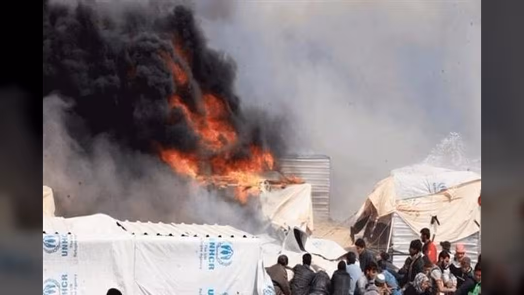 لبنان: مصرع 3 فتيات في حريق بمخيم للاجئين السوريين