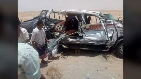 إصابة القيادي حمدي شكري بحادث مروري في لحج.. صور