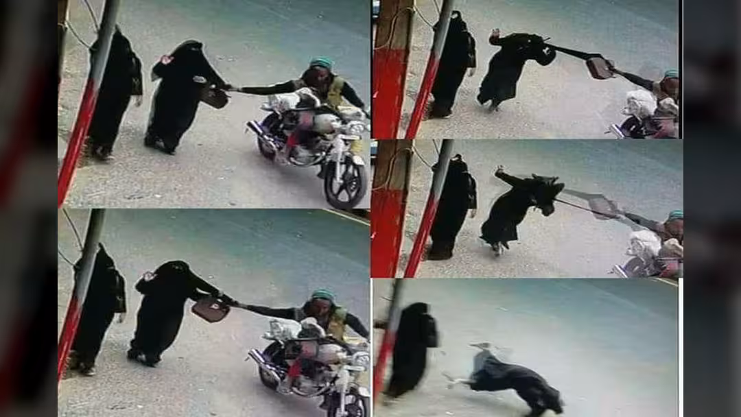 بالفيديو.. القبض على لص حقيبة المرأة في صنعاء وهوية المتهم