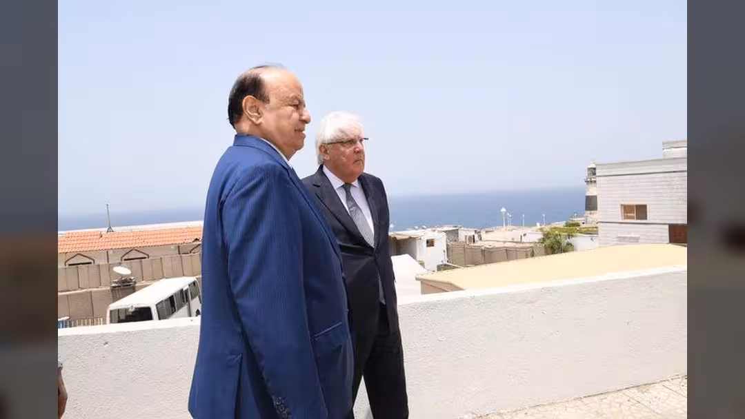 هادي للمبعوث الأممي: معركة الحديدة كغيرها في صنعاء وتعز وصعدة والسلام غاية لا فكرة