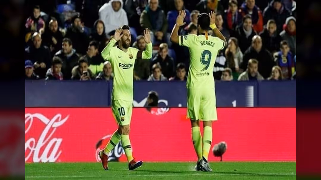 أهداف ميسي وسواريز في الليغا تتجاوز إجمالي 16 فريقاً بينهم ريال مدريد