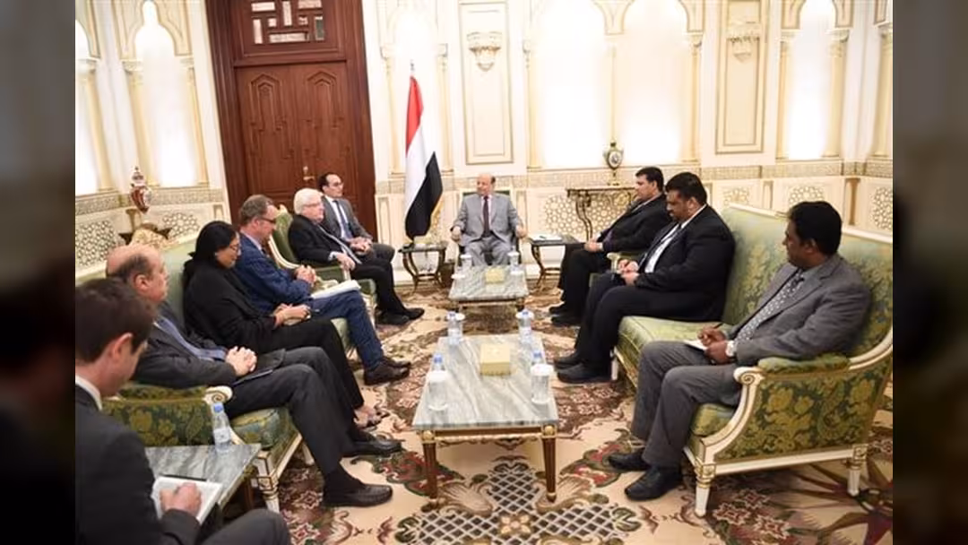 هادي بلقاء غريفيث وكاميرت: تعثر اتفاق السويد يعني فشل العملية برمتها
