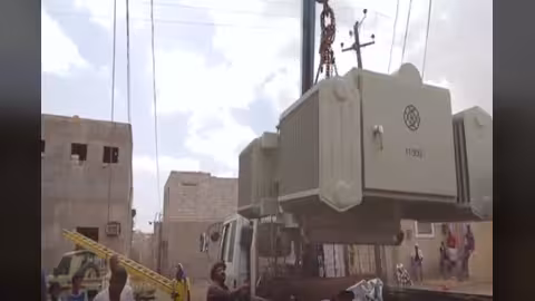 الانتهاء من تركيب محول كهربائي بقوة 500 كيلو فولت في لحج